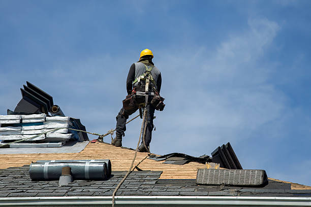 Professional Roofing technician working in Chester, NH